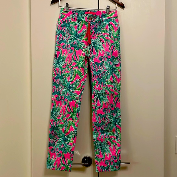 Lilly Pulitzer Kelly High Rise Skinny Ankle Pant NWT - Picture 1 of 3